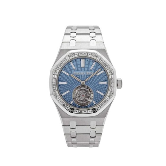 Royal Oak 26535PT.ZZ.1220PT.01 Selfwinding Flying Tourbillon Platinum Light Blue Dial