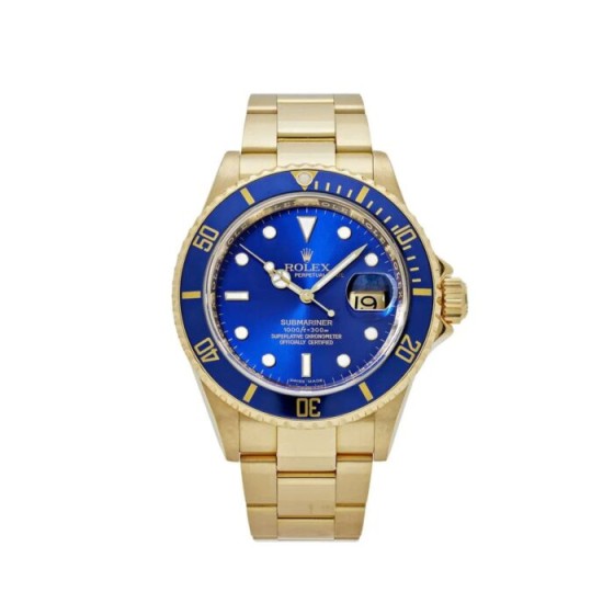 Submariner Date 16618LB Yellow Gold Blue Dial