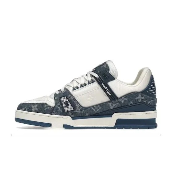 Monogram Denim White Blue