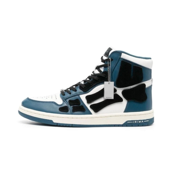 Skel teal black high