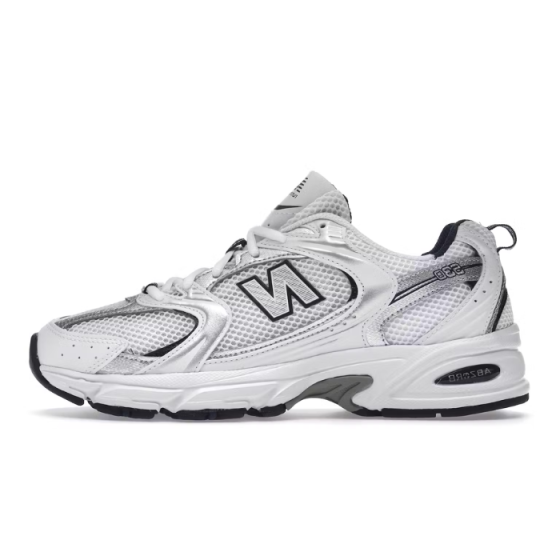 White Silver Navy