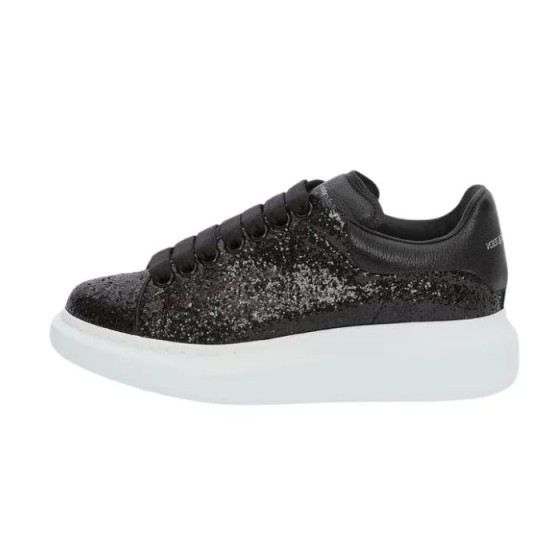 Women’s Glitter Oversized Sneaker in Black